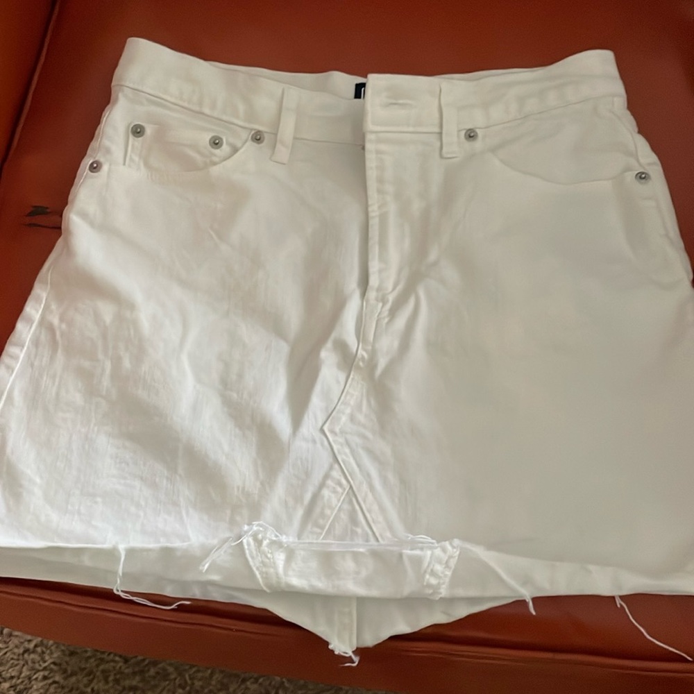 Mini jean skirt